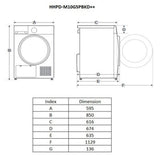 Heinner Wärmepumpentrockner HHPD-M10G5PBKD – 10 kg – Touch Control – Energieeffizienzklasse D – Bild 7