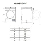 Heinner Wärmepumpentrockner HHPD-M8N13PBKE – 8 kg – Energieeffizienzklasse E – Bild 8