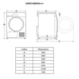 Heinner HHPD-M9K3A++ Wärmepumpentrockner – 9 kg – Knitterschutz – Bild 9