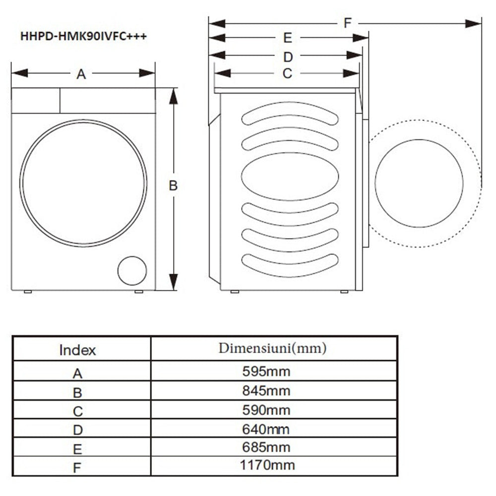 Heinner Wärmepumpentrockner HHPD-HMK90IVFC – 9 kg – Inverter – Touch – Energieeffizienzklasse C – Bild 8