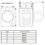 Heinner Wärmepumpentrockner HHPD-HMK90IVFC – 9 kg – Inverter – Touch – Energieeffizienzklasse C – Bild 8