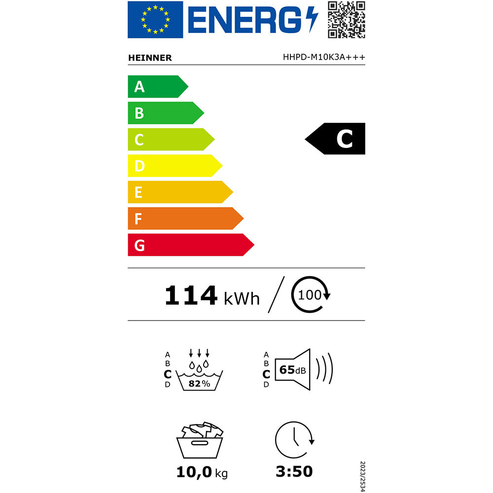 Heinner Wärmepumpentrockner HHPD-M10K3 – 10 kg – Energieeffizienzklasse C – Bild 9