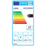 Heinner Dunstabzugshaube HDCH-5960RGBK – 60 cm – 3 Geschwindigkeiten – Touch-Steuerung – Schwarz – Energielabel
