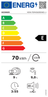 Heinner HDW-FSM45609DWE freistehender Geschirrspüler – 9 Maßgedecke – AquaStop – Energieklasse E – Weiß