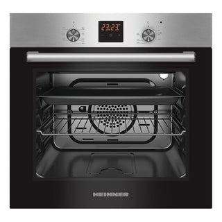 Heinner Einbaubackofen HBO-S567LDTGC-IX – 56 Liter – Heißluft – Grill – LED