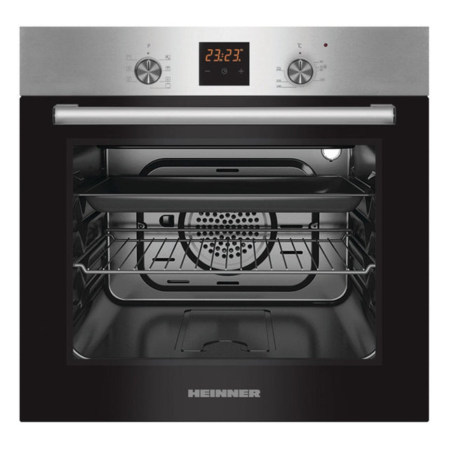 Heinner Einbaubackofen HBO-S567LDTGC-IX – 56 Liter – Heißluft – Grill – LED – Produktfoto