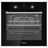 Heinner HBO-S568LDTGC-BK Einbaubackofen – 56 L – 7 Funktionen – Heißluft, Grill & Timer – LED Touch – Produktfoto