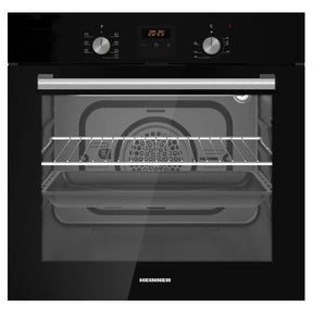 Heinner HBO-S568LDTGC-BK Einbaubackofen – 56 L – 7 Funktionen – Heißluft, Grill & Timer – LED Touch – Produktfoto