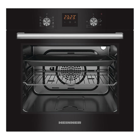 Heinner HBO-S569LDTGC-GBK Einbaubackofen – 56 Liter – Heißluft – Grill – Digital – Schwarz – Produktfoto