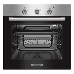 Heinner Einbaubackofen HBO-S624LTG-IX – 62 Liter – Heißluft – Grill – Produktfoto
