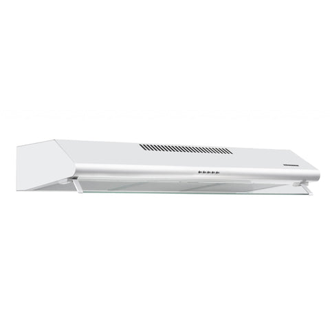 Dunstabzugshaube Heinner HCH-490-WH – Wandhaube – weiß – 3 Geschwindigkeiten – LED-Beleuchtung – Umluft – Produktfoto