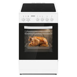 Heinner HFSC-S56E4VWH Keramikkochfeldherd – 50 cm – 4 Kochzonen – Elektrobackofen mit Grill und Umluft – Bild 9