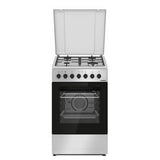 Heinner Gasherd HFSC-S60LITGC-SL – 50 cm – 4 Zonen – Ofen mit 6 Funktionen und Grill – Produktfoto