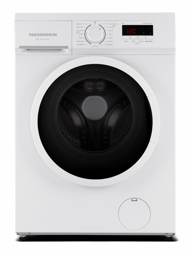Heinner HWM-M8014SMA Waschmaschine – 8 kg – 1400 U/min – Energieeffizienzklasse A – weiß – Produktfoto