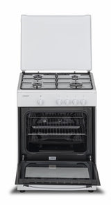 Heinner-Gasherd HFSC-SME60WH – 60 cm – 4 Kochstellen – Gasbackofen mit Grill – weiß – Bild 3