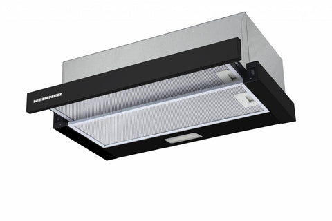 Heinner HTCH-F400BK Dunstabzugshaube – Energieeffizienzklasse B – Schwarz – Produktfoto
