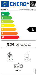 Heinner HSBS-M548NFINVBKE Amerikanischer Kühlschrank – 548 Liter – No Frost – Inverter – Energieeffizienzklasse E – Bild 14