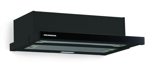 Heinner HTCH-490GBK Dunstabzugshaube – Energieeffizienzklasse C – schwarz – Produktfoto