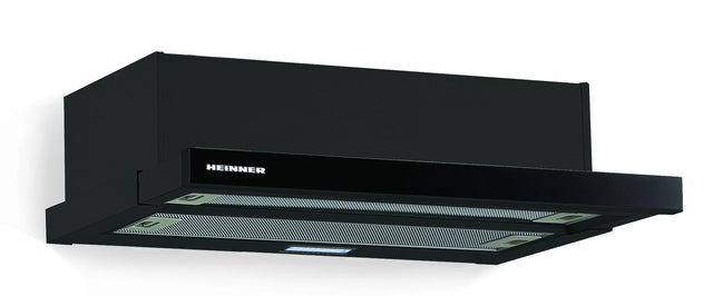 Heinner HTCH-490GBK Dunstabzugshaube – Energieeffizienzklasse C – schwarz – Produktfoto