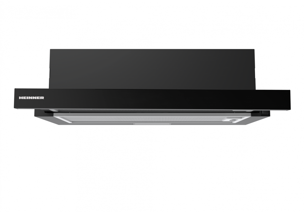 Heinner HTCH-MD400GBK Dunstabzugshaube – Energieeffizienzklasse B – Inox – Produktfoto