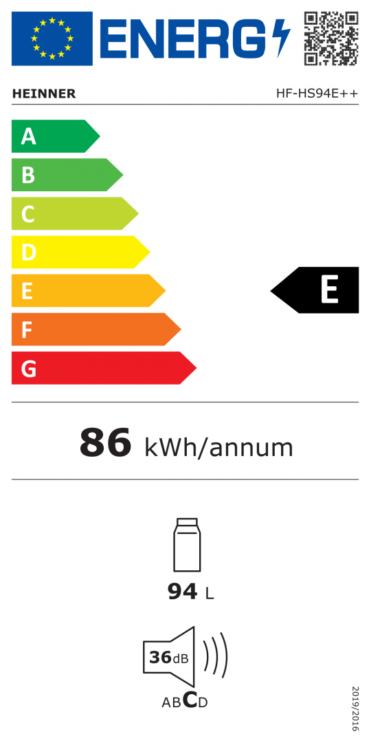 Heinner Tischkühlschrank HF-HS94E – 94 Liter – LED-Beleuchtung – Bild 4