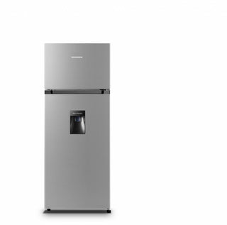 Heinner HF-HS205SWDE Standkühlschrank – 206 Liter – Wasserspender – Energieeffizienzklasse E – Silber