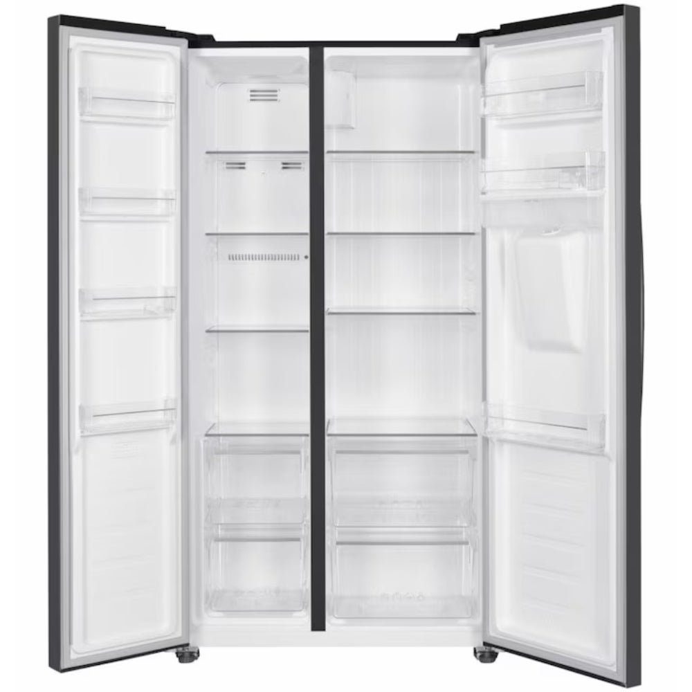 Heinner HSBS-HM439NFINVDGWDE++ Amerikanischer Kühlschrank mit Wasserspender 439 L – No Frost – Anthrazit – Bild 12