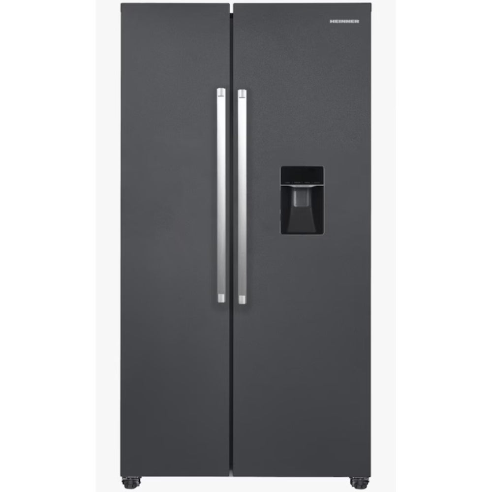 Heinner HSBS-HM439NFINVDGWDE++ Amerikanischer Kühlschrank mit Wasserspender 439 L – No Frost – Anthrazit – Bild 10